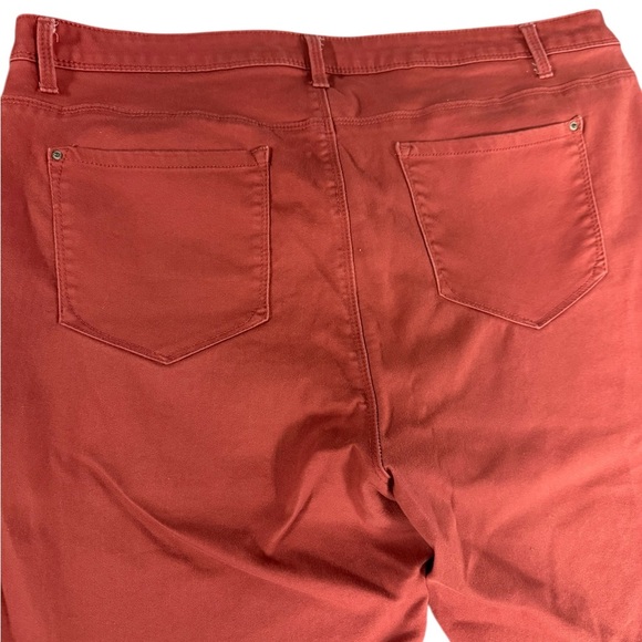 Curve Appeal Rust Skinny Pants Size 20W Plus Stretch - Picture 8 of 11